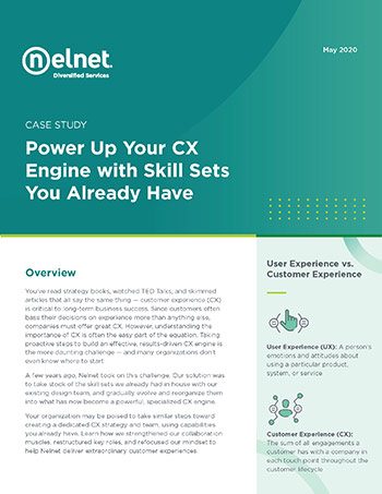 preview of Power Up Your CX Engine with Skill Sets You Already Have Case Study PDF