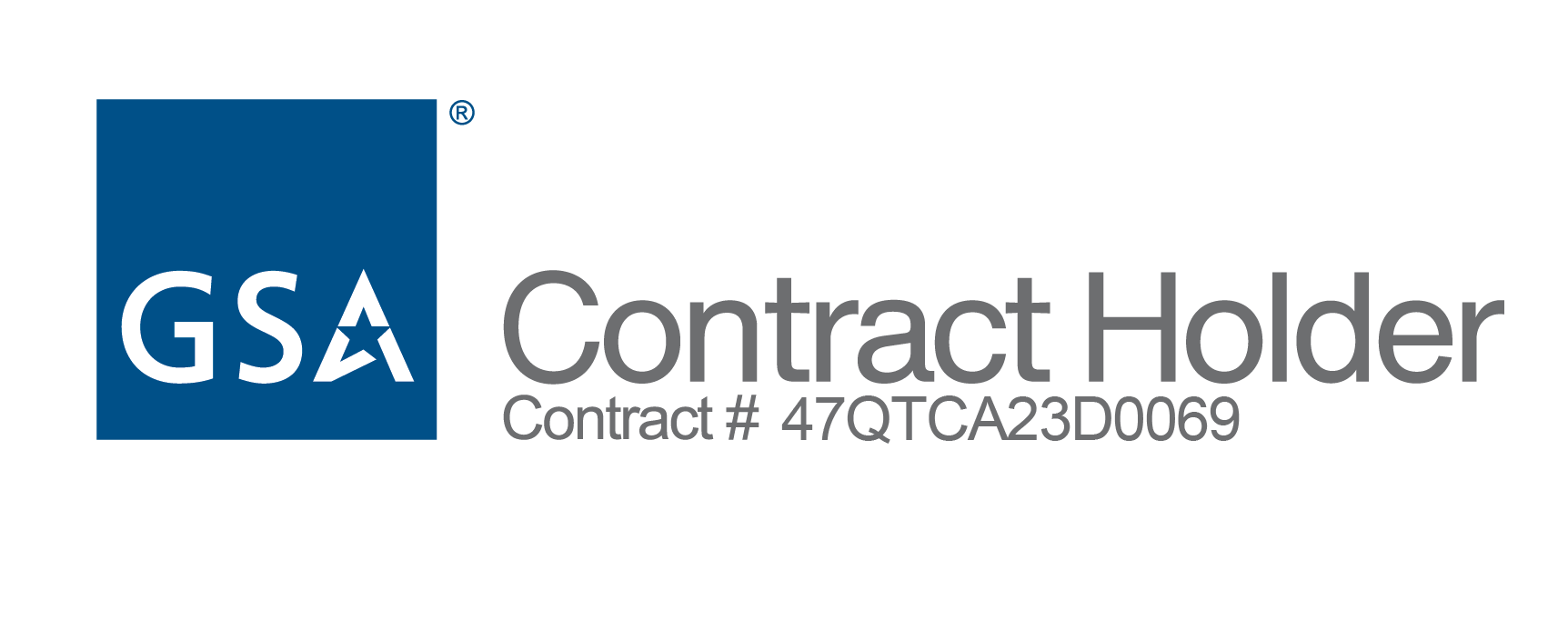 GSA Contract Holder. Contract #47QTCA23D0069