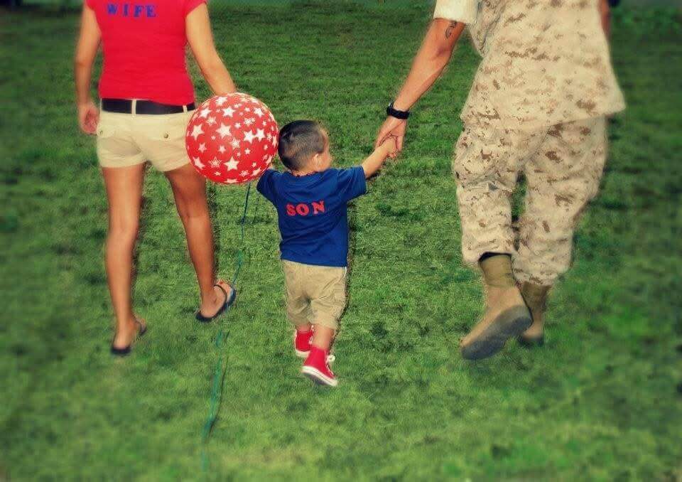 Elizabeth Husband Son After Deployment